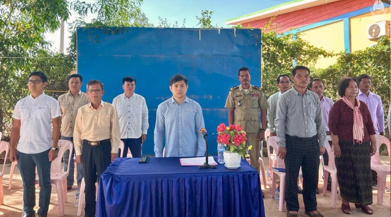 ឯកឧត្តម អាំង សុផានិត រដ្ឋលេខាធិការក្រសួងអធិការកិច្ច អនុប្រធានក្រុមការងាររាជរដ្ឋាភិបាលចុះមូលដ្ឋានស្រុករមាសហែក ប្រធានក្រុមការងាររាជរដ្ឋាភិបាលចុះមូលដ្ឋានឃុំអំពិល និងជាតំណាងដ៏ខ្ពង់ខ្ពស់ ឯកឧត្តម សុខ សូកេន រដ្ឋមន្រ្តីក្រសួងអធិការកិច្ច