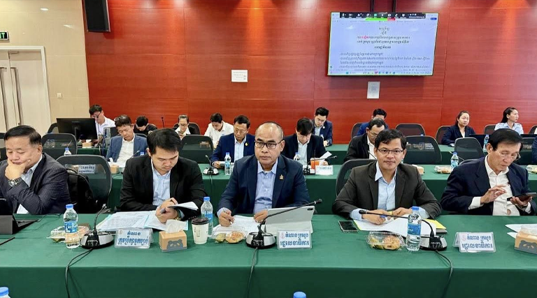 ឯកឧត្តម ណុប ចាន់ណារិន្ទ រដ្ឋលេខាធិការក្រសួងអធិការកិច្ច បានអញ្ជើញចូលរួមកិច្ចប្រជុំអន្តរក្រសួង