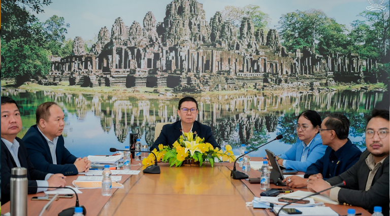 ឯកឧត្តម ហេង លឹមទ្រី រដ្ឋលេខាធិការក្រសួងអធិការកិច្ច បានអញ្ជើញដឹកនាំកិច្ចប្រជុំបូកសរុបលទ្ធផលការងារចុះអង្កេត និងស្រាវជ្រាវលើករណីបណ្តឹងរបស់ប្រជាពលរដ្ឋ នៅខេត្តកំពង់ឆ្នាំង