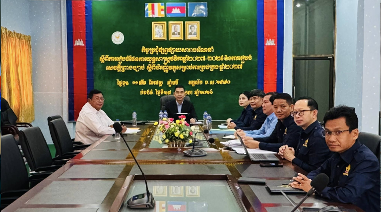ឯកឧត្តម ង៉ុយ ហាក់ អនុរដ្ឋលេខាធិការ និងជាអនុប្រធានគណៈប្រតិភូ តំណាងឯកឧត្តម ស៊ឹម ស៊ូយុង រដ្ឋលេខាធិការ និងជាប្រធានគណៈប្រតិភូ