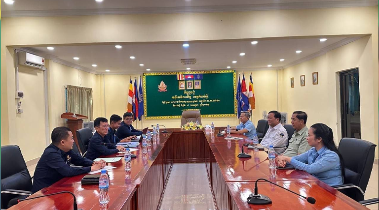 កិច្ចសហការជាមួយប្រតិភូក្រសួងអធិការកិច្ច ដើម្បីប្រជុំពិភាក្សា ជាមួយតំណាងមន្ទីរពាក់ព័ន្ធ