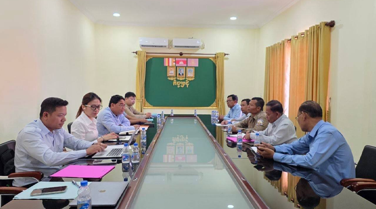 កិច្ចសហការចុះធ្វើអធិការកិច្ចនិងតាមដានការអនុវត្តច្បាប់នៅតាមបណ្តារដ្ឋបាលស្រុកក្នុងខេត្តកណ្តាល