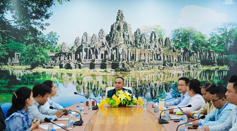 ឯកឧត្ដមបណ្ឌិត ចាប សុថារិទ្ធ រដ្ឋលេខាធិការក្រសួងអធិការកិច្ច បានអញ្ជើញដឹកនាំកិច្ចប្រជុំដើម្បីពិនិត្យវឌ្ឍនភាពការងារកិច្ចសហប្រតិបត្តិការអន្តរជាតិលើវិស័យអធិការកិច្ច