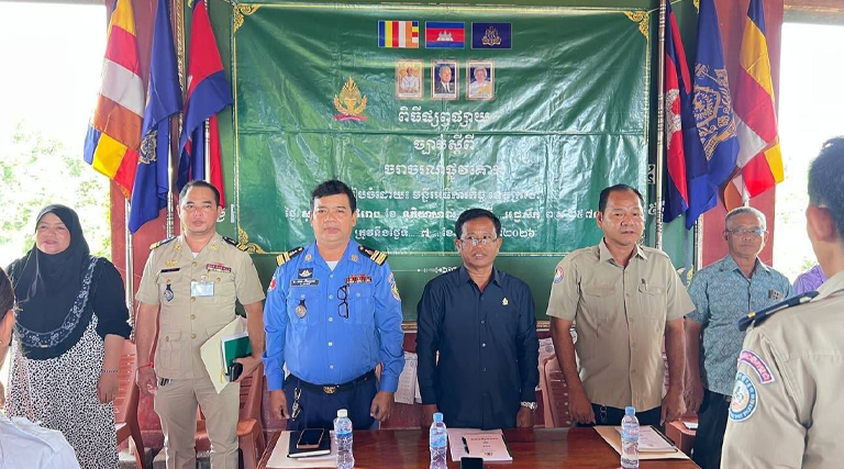 ពិធីផ្សព្វផ្សាយច្បាប់ស្តីពីការត្រួតពិនិត្យគ្រឿងញៀននិងច្បាប់ស្តីពីចរាចរណ៍ផ្លូវគោករបស់មន្ទីរអធិការកិច្ចខេត្តក្រចេះ