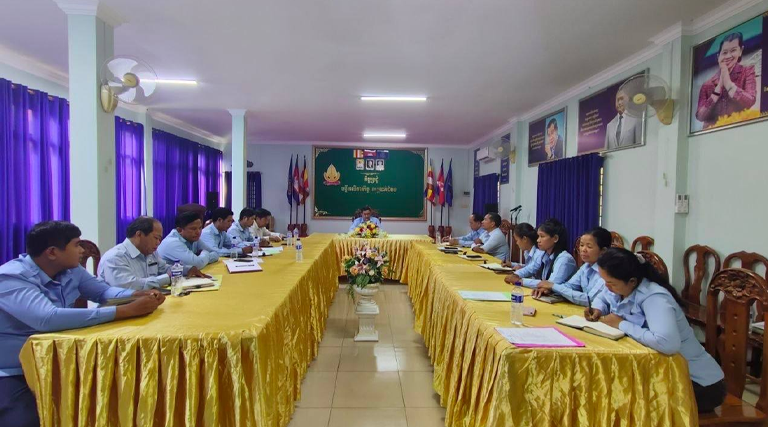 កិច្ចប្រជុំបូកសរុបលទ្ធផលការងារប្រចាំខែនិងលើកទិសដៅអនុវត្តបន្តរបស់មន្ទីរអធិការកិច្ចខេត្តបាត់ដំបង