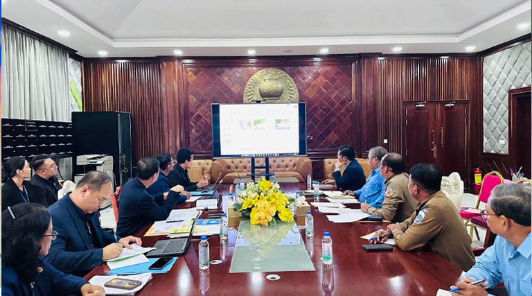 ឯកឧត្ដម ហេង លឹមទ្រី រដ្ឋលេខាធិការក្រសួងអធិការកិច្ច បានអញ្ជើញដឹកនាំគណៈប្រតិភូអង្កេតស្រាវជ្រាវក្រសួង ជួបប្រជុំជាមួយ ឯកឧត្ដម ស៊ុន សុវណ្ណារិទ្ធិ អភិបាលនៃគណៈអភិបាលខេត្តកំពង់ឆ្នាំង