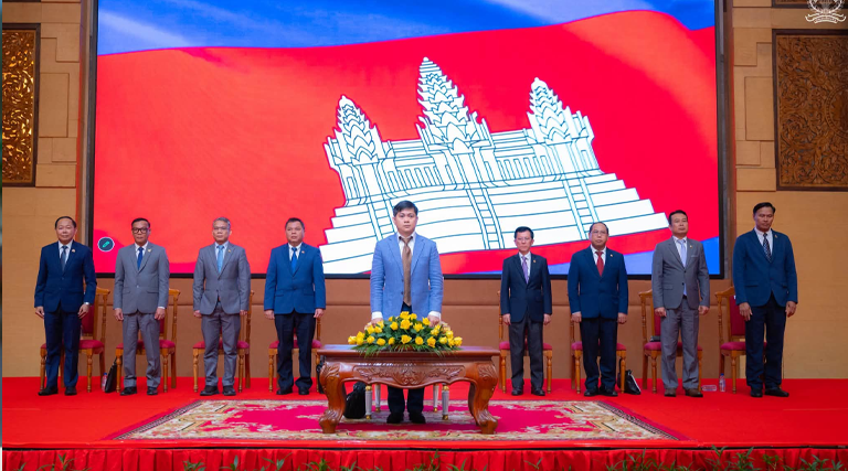 ឯកឧត្តម អាំង សុផានិត រដ្ឋលេខាធិការ ប្រធានក្រុមការងារកែទម្រង់ការគ្រប់គ្រងហិរញ្ញវត្ថុសាធារណៈ និងជាតំណាងដ៏ខ្ពង់ខ្ពស់ ឯកឧត្តម សុខ សូកេន រដ្ឋមន្ត្រីក្រសួងអធិការកិច្ច បានអញ្ជើញជាអធិបតីក្នុង សិក្ខាសាលា ស្តីពី «ការតាមដាន ត្រួតពិនិត្យ និងវាយតម្លៃការអនុវត្តយុទ្ធសាស្ត្រ ព៤ជ៤ របស់ក្រសួងអធិការកិច្ច»